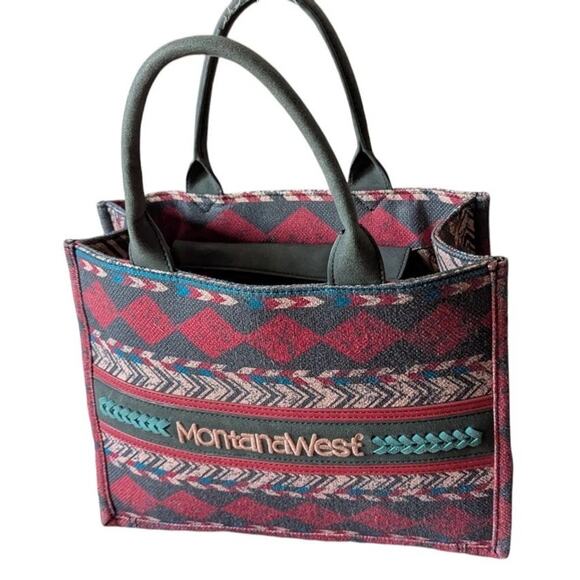 Montana West Tote Bag Top Handle Satchel Purse Boho Aztec Southwest Wallet Set - Picture 2 of 14